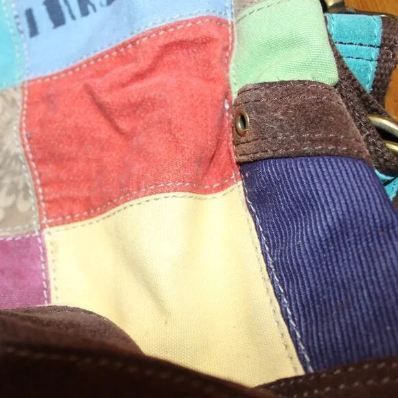 Lucky Brand Leather Crossbody purse BOHO LOOK! - Picture 12 of 14